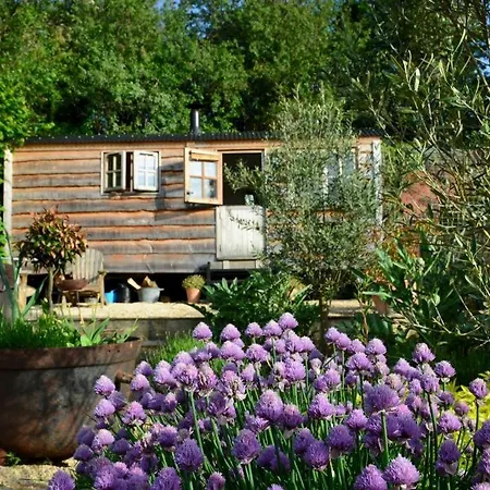 Luxury, Rural Shepherds Hut With Hot Tub Nr Bath Chalet *